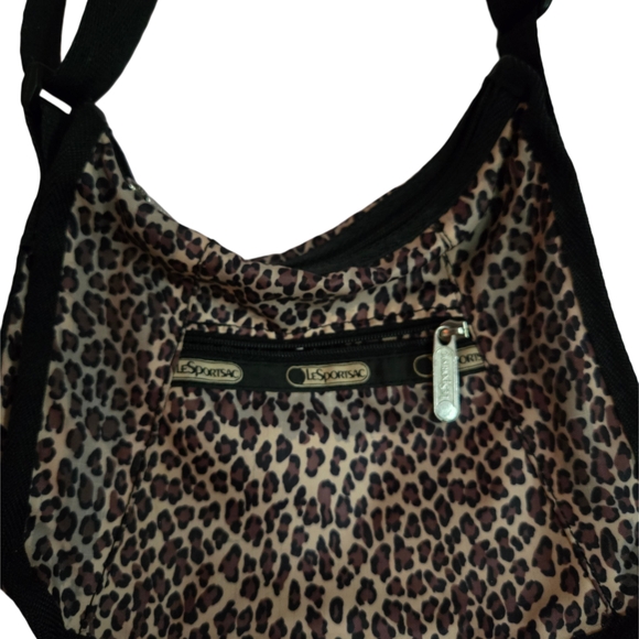 LeSportsac Wild Leopard Print Hobo Bag - Picture 1 of 7